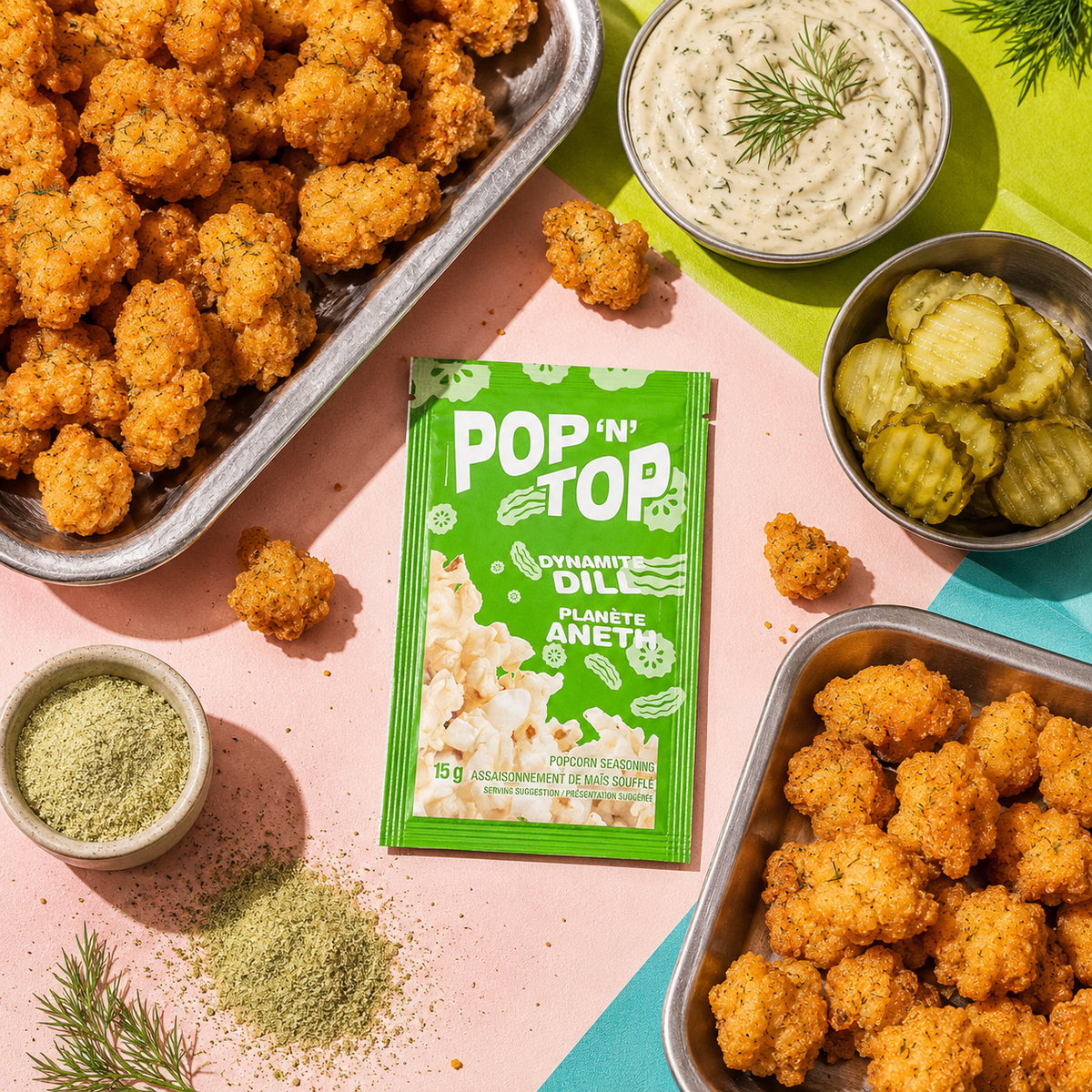 Dynamite Dill Popcorn Chicken Bites