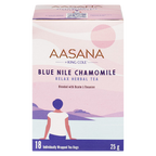 AASANA Blue Nile Chamomile herbal tea, box of 18 tea bags
