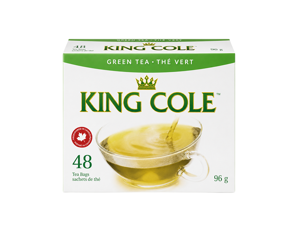 King Cole Green Tea, 48 one-cup tea bags