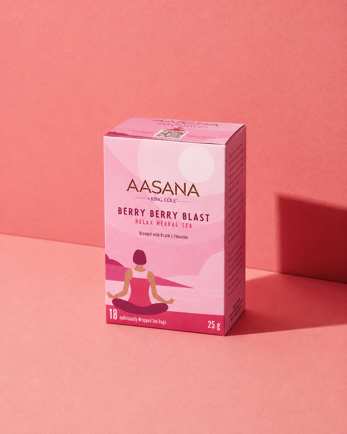 AASANA Berry Berry Blast Herbal Tea Bags with L-Theanine