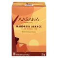 AASANA Mandarin Orange herbal tea, box of 18 tea bags