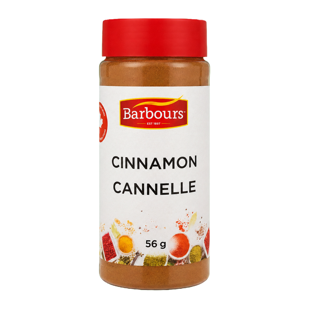 Barbours Cinnamon, 56 g spice bottle