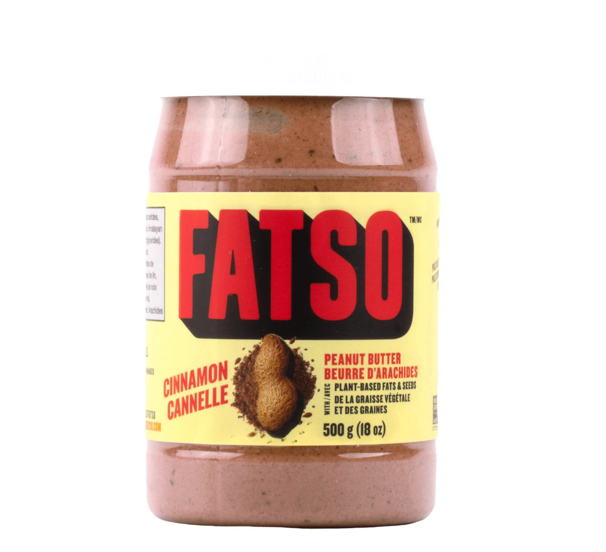 FATSO Cinnamon Peanut Butter, 500 g jar