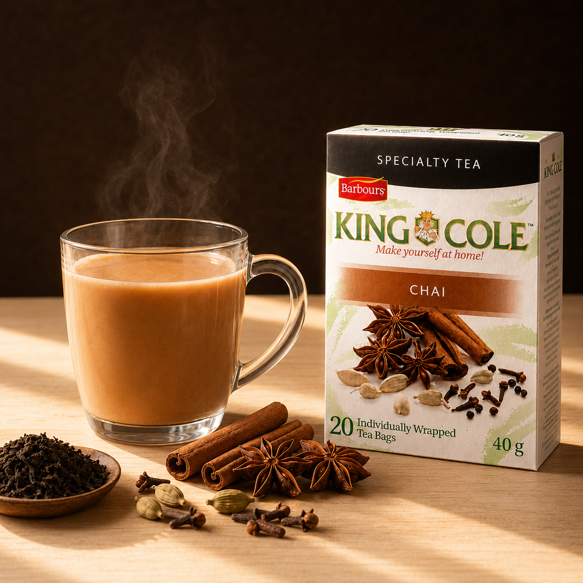 King Cole Masala Chai Spiced Black Tea Bags