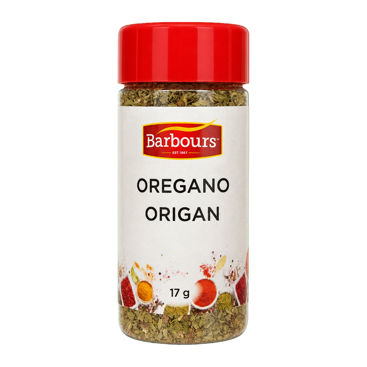 Barbours Oregano, 17 g spice bottle
