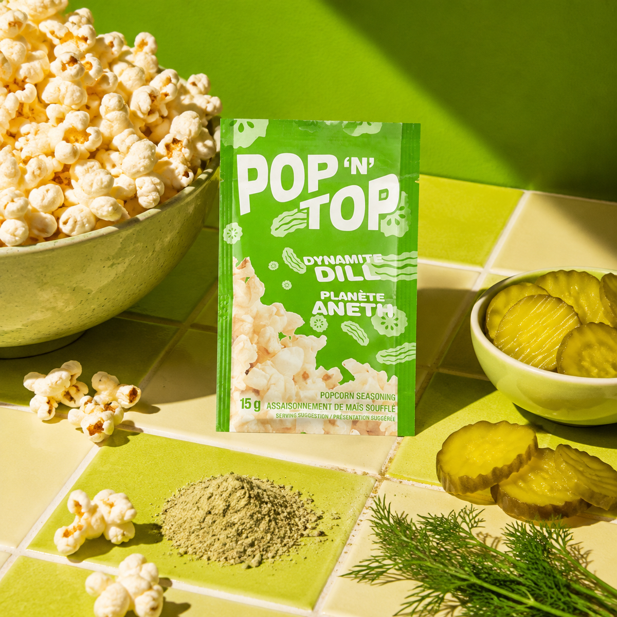 Pop 'N' Top Dynamite Dill Pickle Seasoning