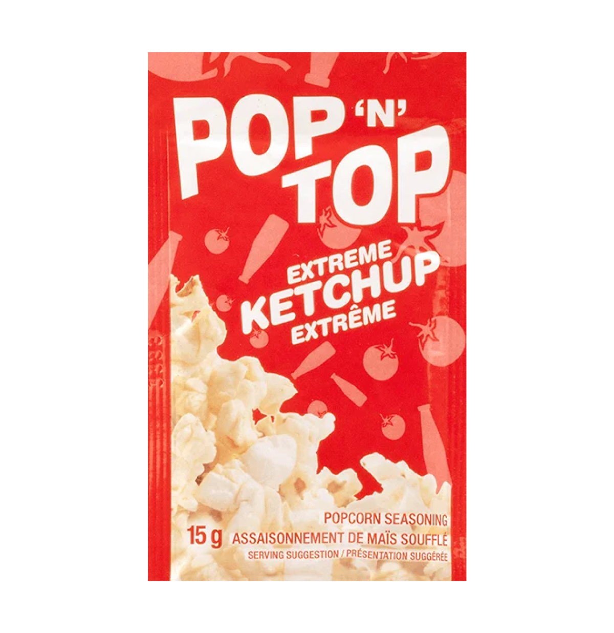 Pop N Top Extreme Ketchup 15 g snack seasoning packet