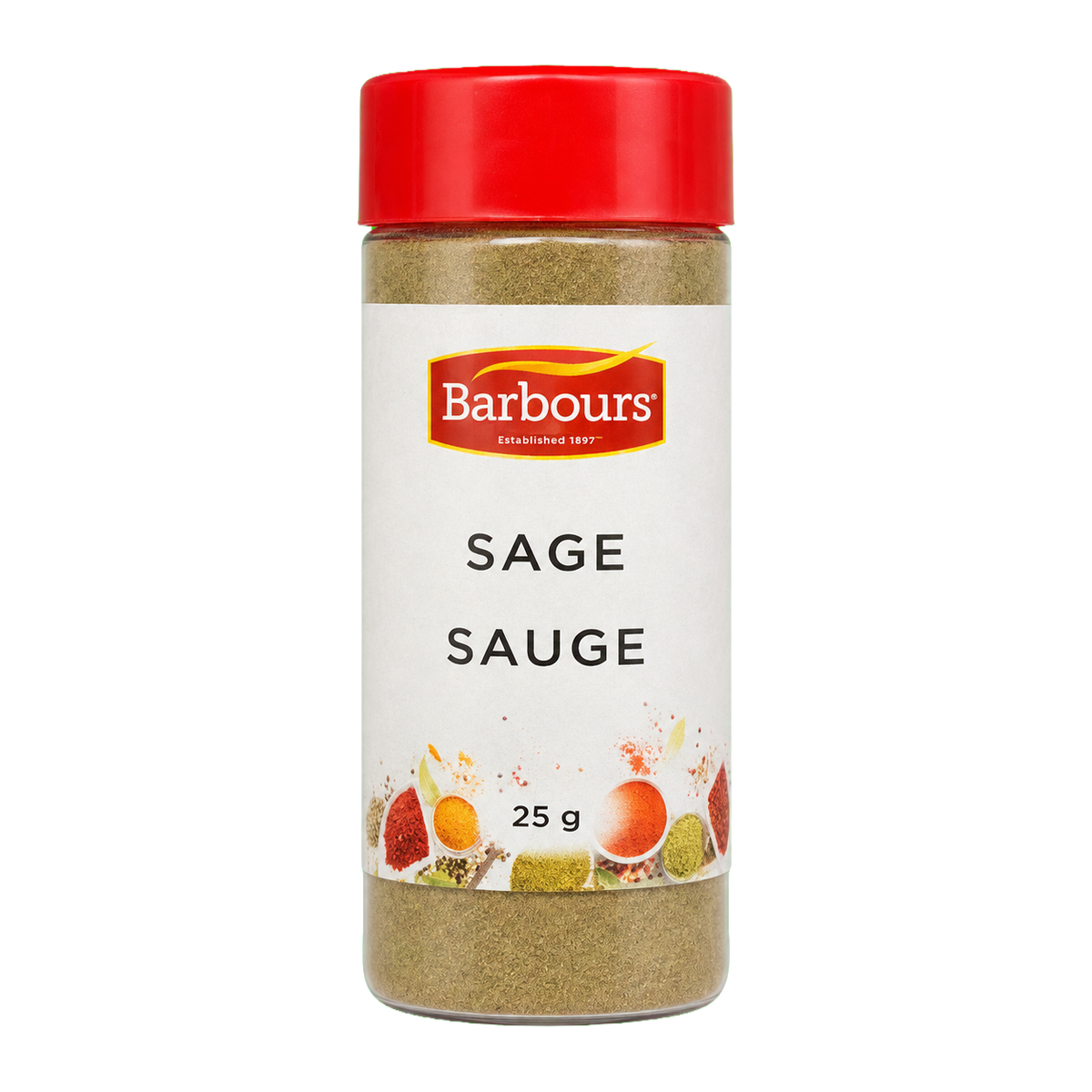 Barbours Sage, 25 g spice bottle