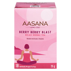 AASANA Berry Berry Blast herbal tea, box of 18 tea bags