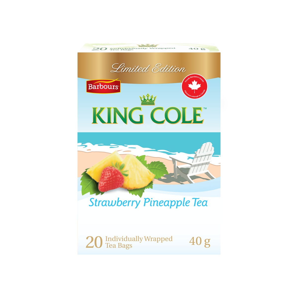 King Cole Strawberry Pineapple Black Tea Bags