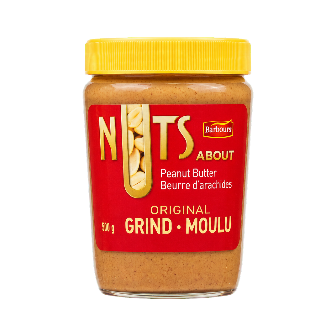 Nuts About Nuts About Original Grind Peanut Butter, 500 g jar